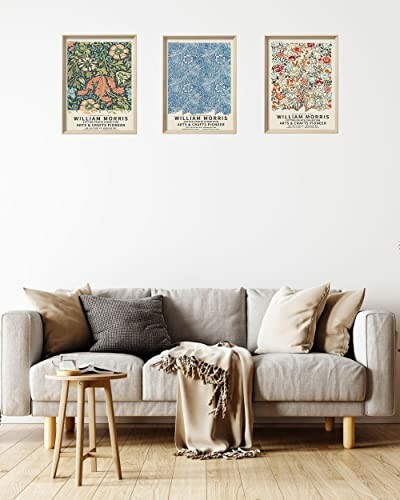 Framed artwork with detailed description of features.