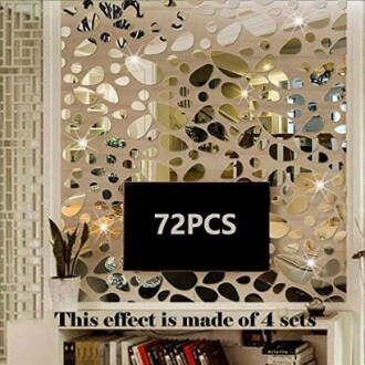 TTSAM 72Pcs Mirror Decals