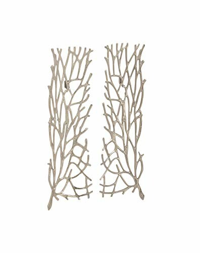 Two decorative wall branches with a natural design.