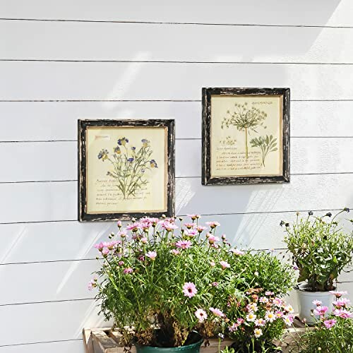 NIKKY HOME Botanical Wall Art Set of 2