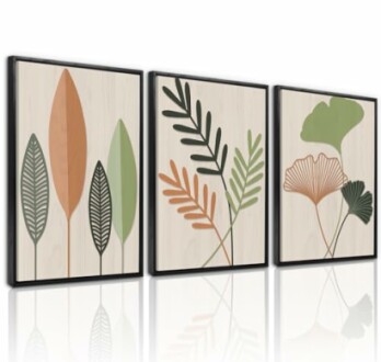 LHIUEM Framed Botanical Wall Art