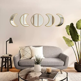 5 Piece Moon Phase Mirror Set