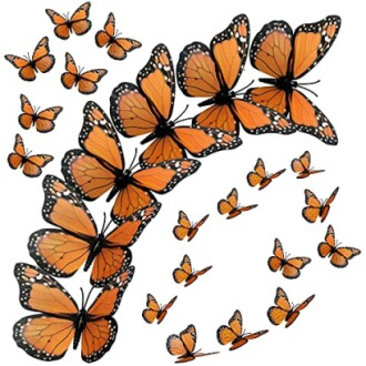 4 Size Monarch Butterfly Decor