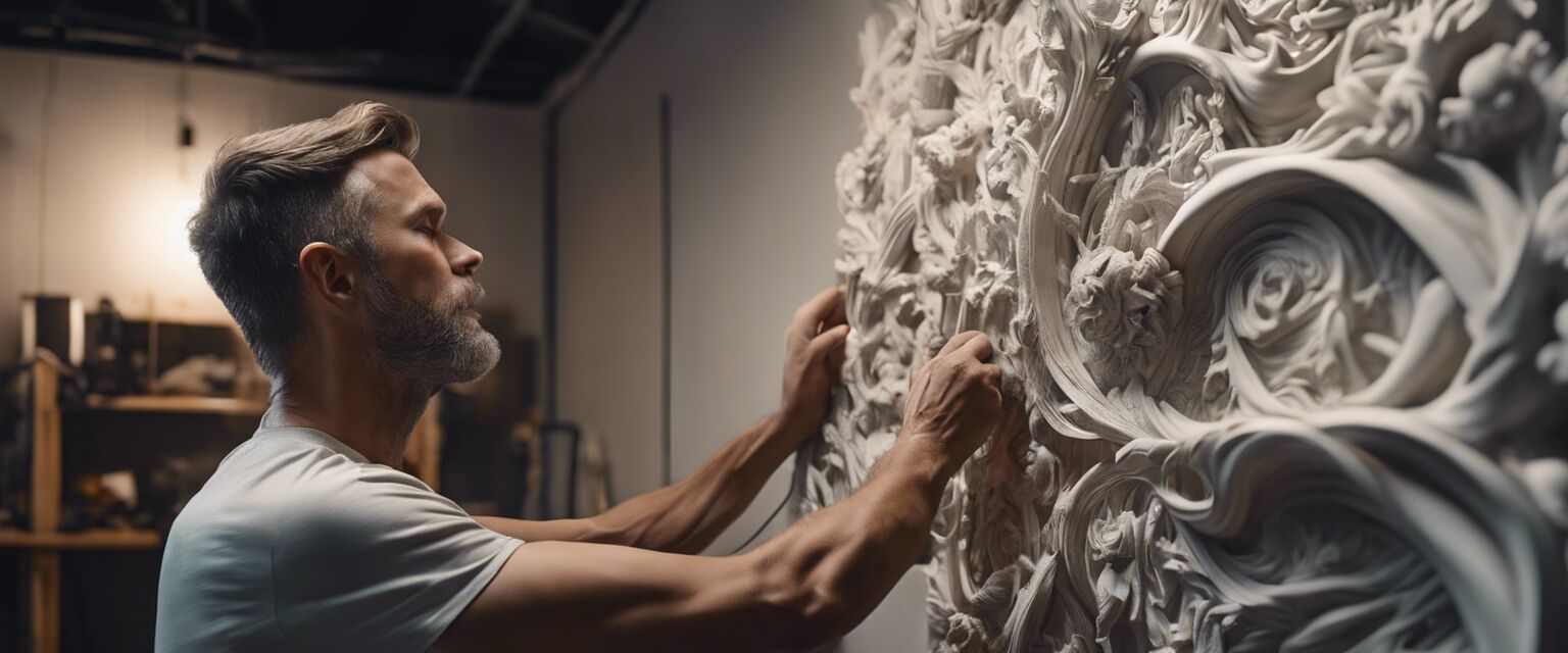 Wall Sculpture Installation